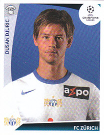 Dusan Djuric FC Zurich samolepka UEFA Champions League 2009/10 #202